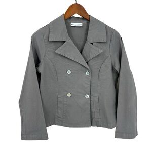 BRYN WALKER Blazer Jacket Cotton Spandex Gray
